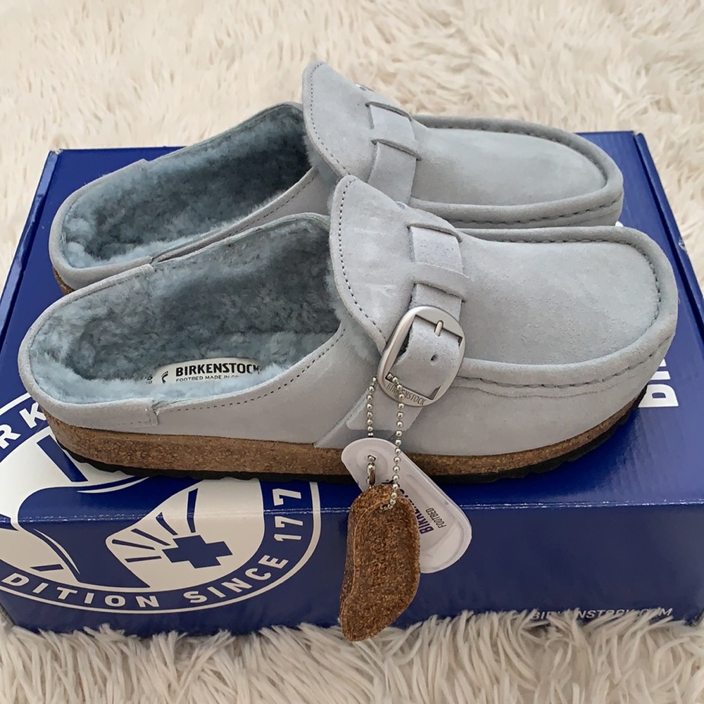 birkenstock buckley genuine shearling mule - Picture 6 of 14